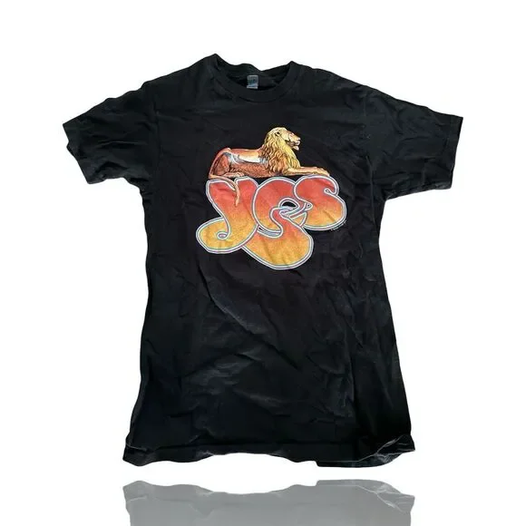 Band Merch | Shirts | Vintage Yes The Band Tshirt Lion Logo Black 